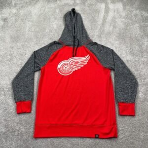 Detroit Red Wings NHL Hoodies Pullover Sweatshirt Fanatics Men's Size M Red